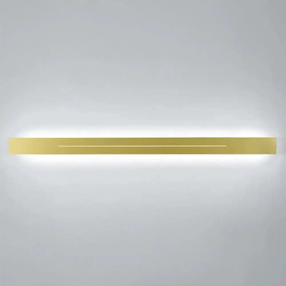 Gold Linear LED Wall Light and Living Room Sconce
