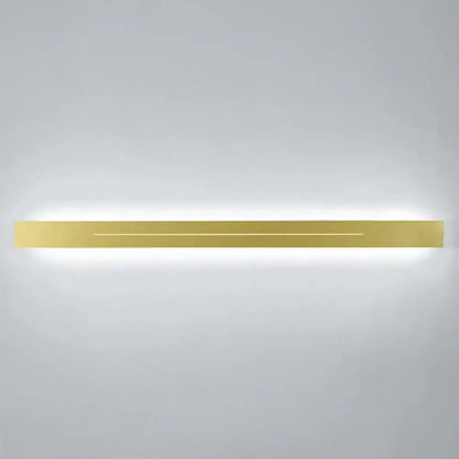 Gold Linear LED Wall Light and Living Room Sconce
