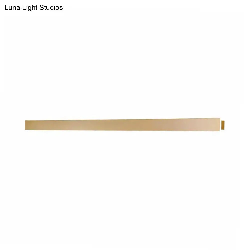Modern Gold Linear Wall Light Fixture for Stairs