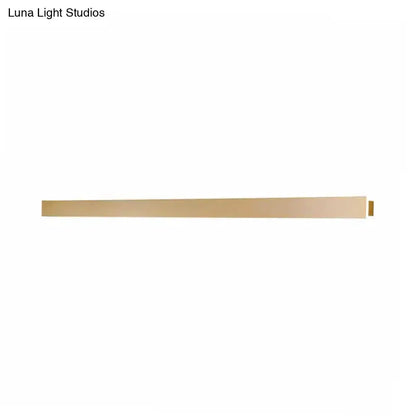 Modern Gold Linear Wall Light Fixture for Stairs