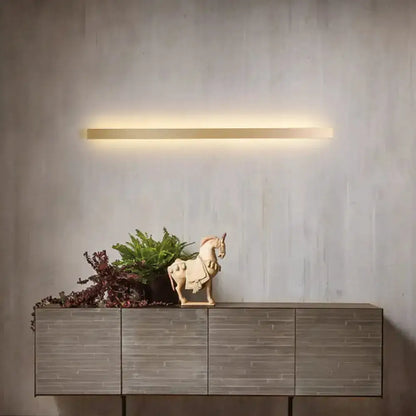 Modern Gold Linear Wall Light Fixture for Stairs