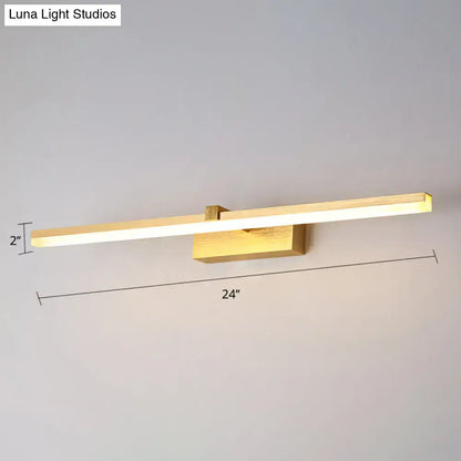 Gold LED Vanity Light fixture, 24in long gold bar with white LED, Decorbites on Tampa Home & Garden Store
