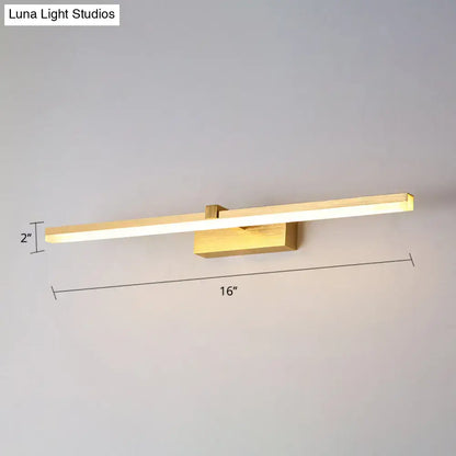 Gold LED Vanity Light by Decorbites, 16in wall-mounted vanity lighting, gold finish on Tampa Home & Garden Store