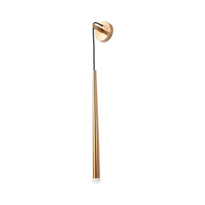Gold Tapered Shade Sconce by Decorbites with long slender rod wall lamp on Tampa Home & Garden Store