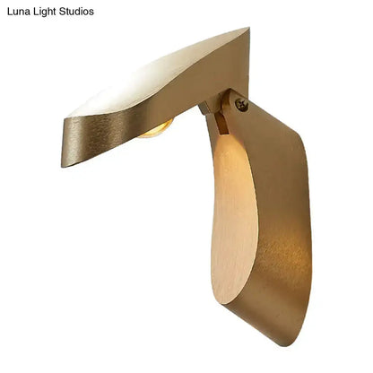 Wall light fixture modern gold metal bedside sconce by Decorbites for bedroom on Tampa Home & Garden Store