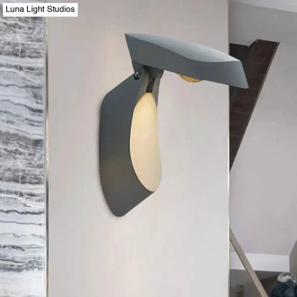 Modern gold metal wall light bedside fixture with dark backplate for bedroom Decorbites on Tampa Home & Garden Store