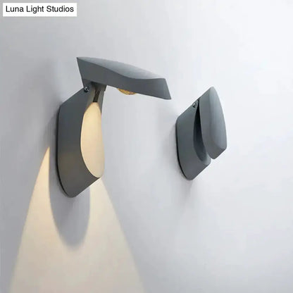 Modern gold metal wall light bedside fixture by Decorbites with gray backplate wall sconce on Tampa Home & Garden Store