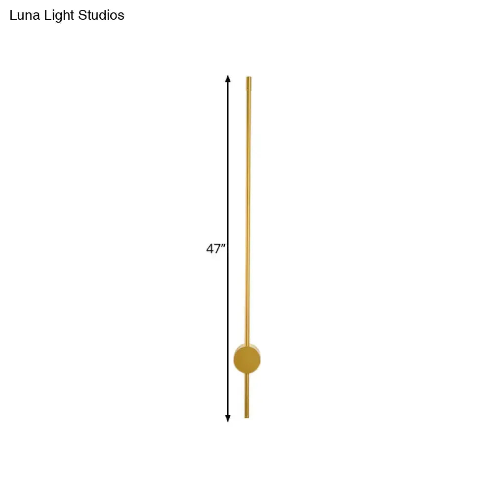 Modern Gold Minimalist Led Wall Light For Bedroom