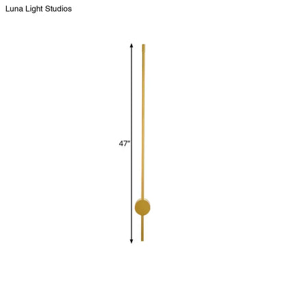 Modern Gold Minimalist Led Wall Light For Bedroom