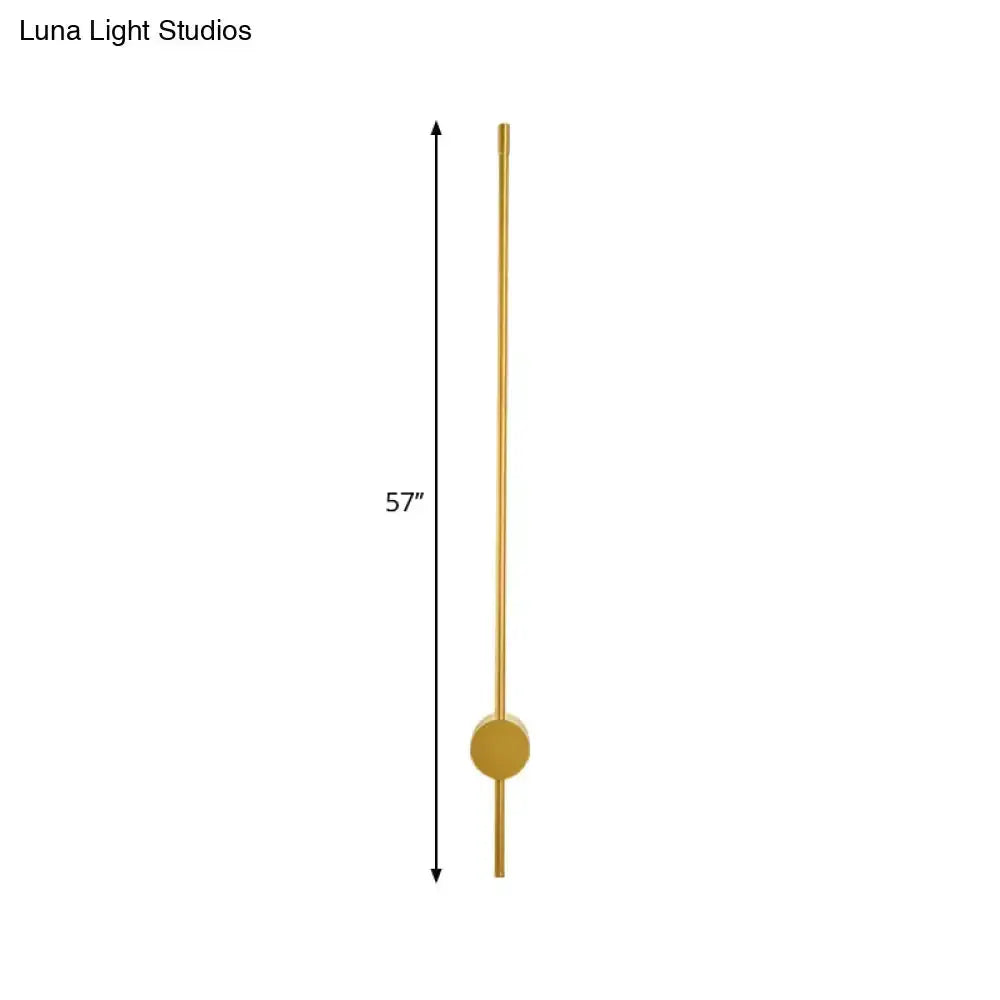 Modern Gold Minimalist Led Wall Light For Bedroom