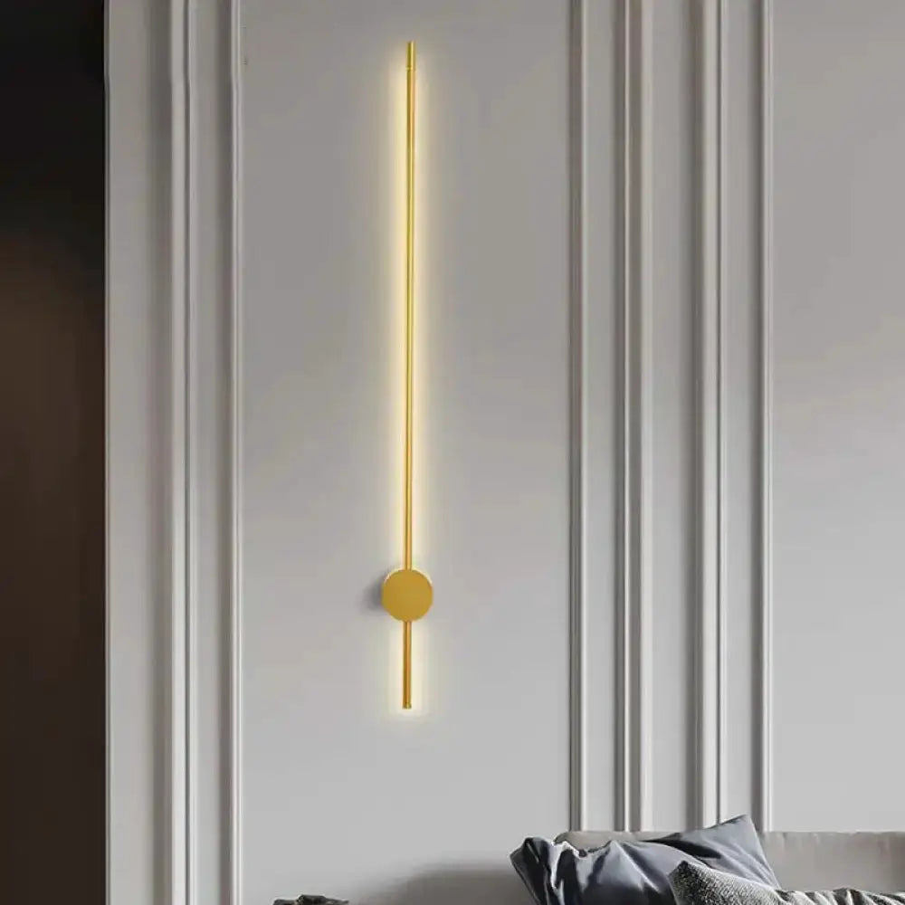 Modern Gold Minimalist Led Wall Light For Bedroom