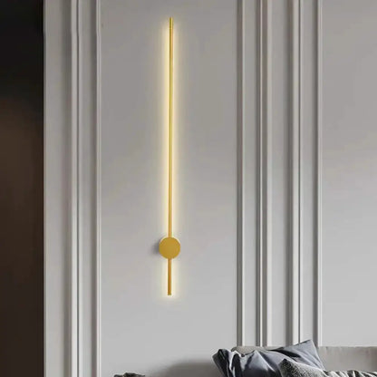 Modern Gold Minimalist Led Wall Light For Bedroom