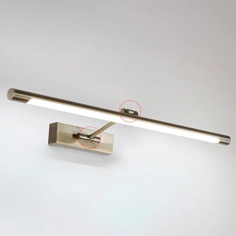 Modern gold minimalist metal LED bathroom vanity sconce by Decorbites, wall-mount bar light on Tampa Home & Garden Store