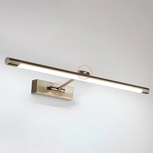 Modern gold minimalist metal LED bathroom vanity sconce by Decorbites, wall-mount bar light on Tampa Home & Garden Store