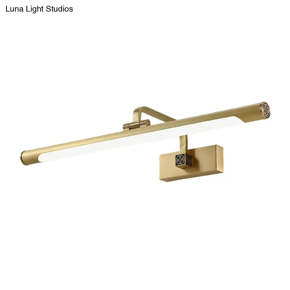 Gold Mountain Wall Art brass wall sconce with horizontal LED bar by Decorbites on Tampa Home & Garden Store