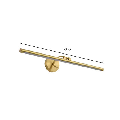 Gold pipe vanity light by Decorbites, brass finish, 27.5in wall-mount fixture on Tampa Home & Garden Store