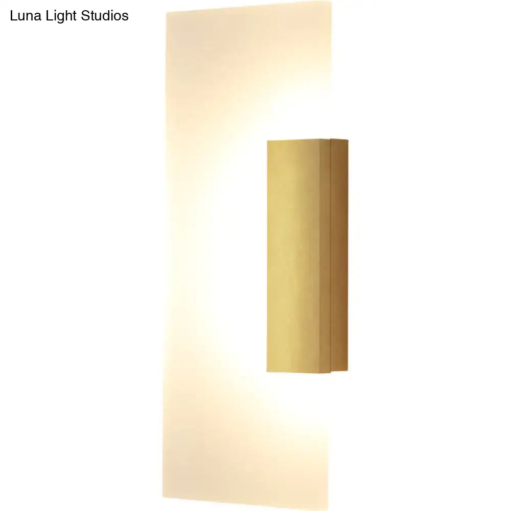 Gold acrylic wall sconce Decorbites warm ambient wall light on Tampa Home & Garden Store