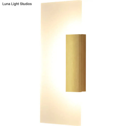 Gold acrylic wall sconce Decorbites warm ambient wall light on Tampa Home & Garden Store