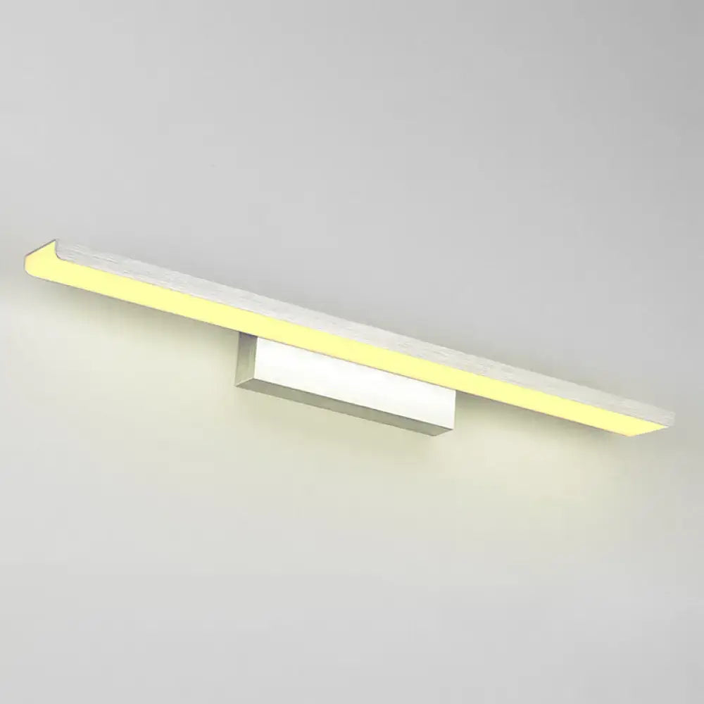 Decorbites modern gold rectangular LED vanity sconce for bathroom wall light with slim bar on Tampa Home & Garden Store