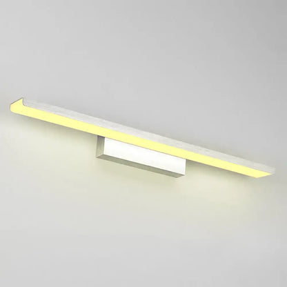 Decorbites modern gold rectangular LED vanity sconce for bathroom wall light with slim bar on Tampa Home & Garden Store