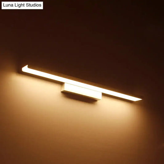 Modern gold rectangular LED vanity sconce wall light, wall-mounted horizontal bar Decorbites on Tampa Home & Garden Store