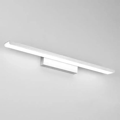 Modern gold rectangular LED vanity sconce, horizontal wall light on Tampa Home & Garden Store