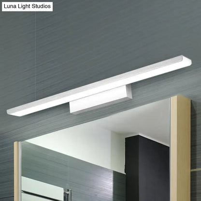 Decorbites modern gold rectangular LED vanity wall light for bathroom above mirror on Tampa Home & Garden Store