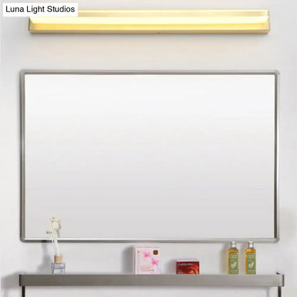 Gold LED Wall Sconce Rectangular Acrylic Shade Decorbites on Tampa Home & Garden Store
