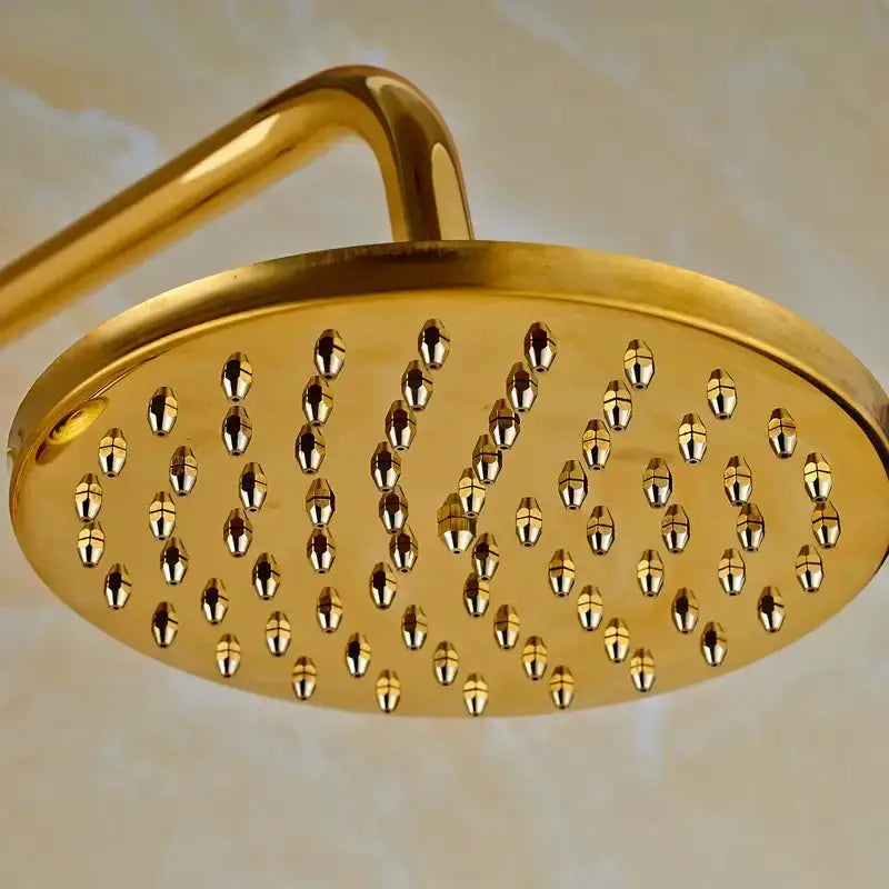 Modern Gold Shower Mixer Taps with Rain Head