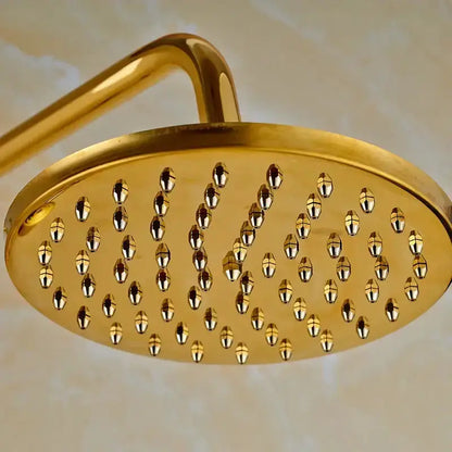Modern Gold Shower Mixer Taps with Rain Head