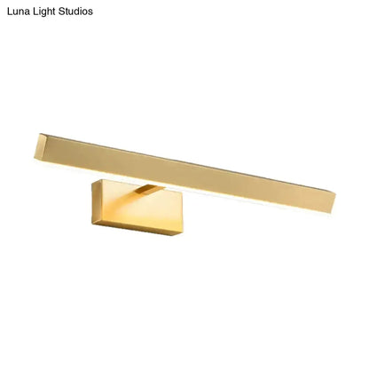 Modern gold slim rectangle vanity lighting wall light by Decorbites on Tampa Home & Garden Store