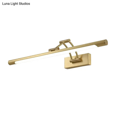 Gold Swing Arm Wall Lamp, brass finish, adjustable arm, wall mount on Tampa Home & Garden Store