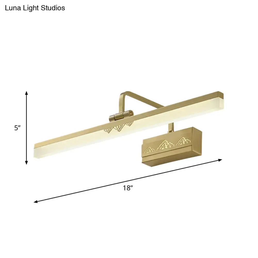 Brass swing arm sconce by Decorbites, 18in long, 5in high on Tampa Home & Garden Store