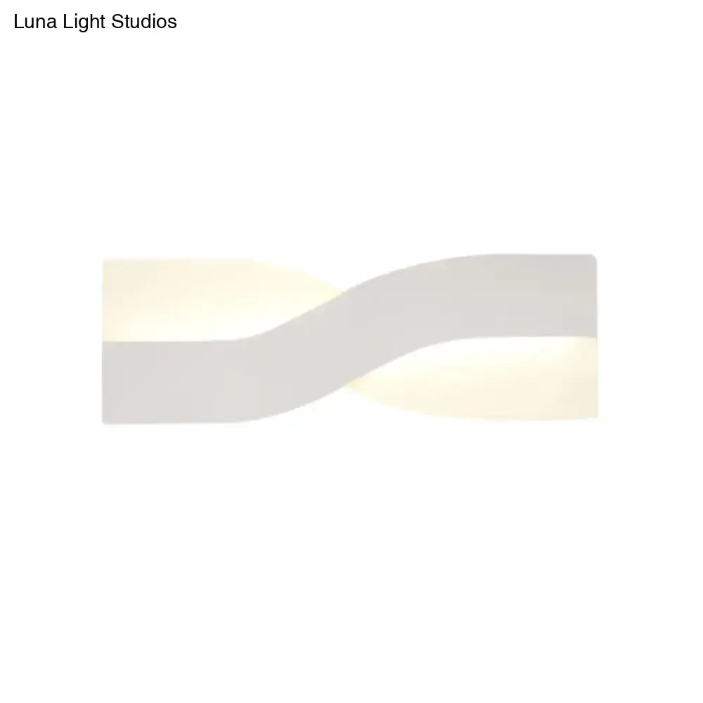Gold Twisted LED Wall Lamp acrylic design by Decorbites on Tampa Home & Garden Store