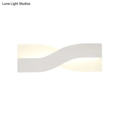 Gold Twisted LED Wall Lamp acrylic design by Decorbites on Tampa Home & Garden Store