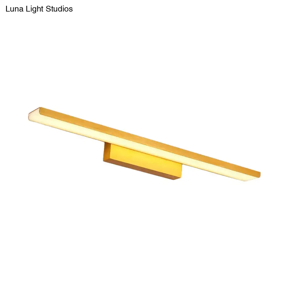 Gold LED slim 24.5-inch vanity light with gold finish and rectangular mount Decorbites on Tampa Home & Garden Store
