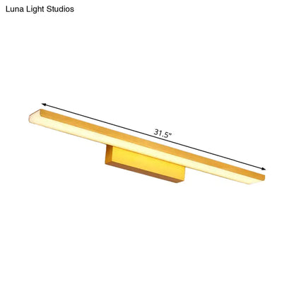 Gold LED slim vanity light by Decorbites, gold finish, 24.5-inch bar for vanity on Tampa Home & Garden Store