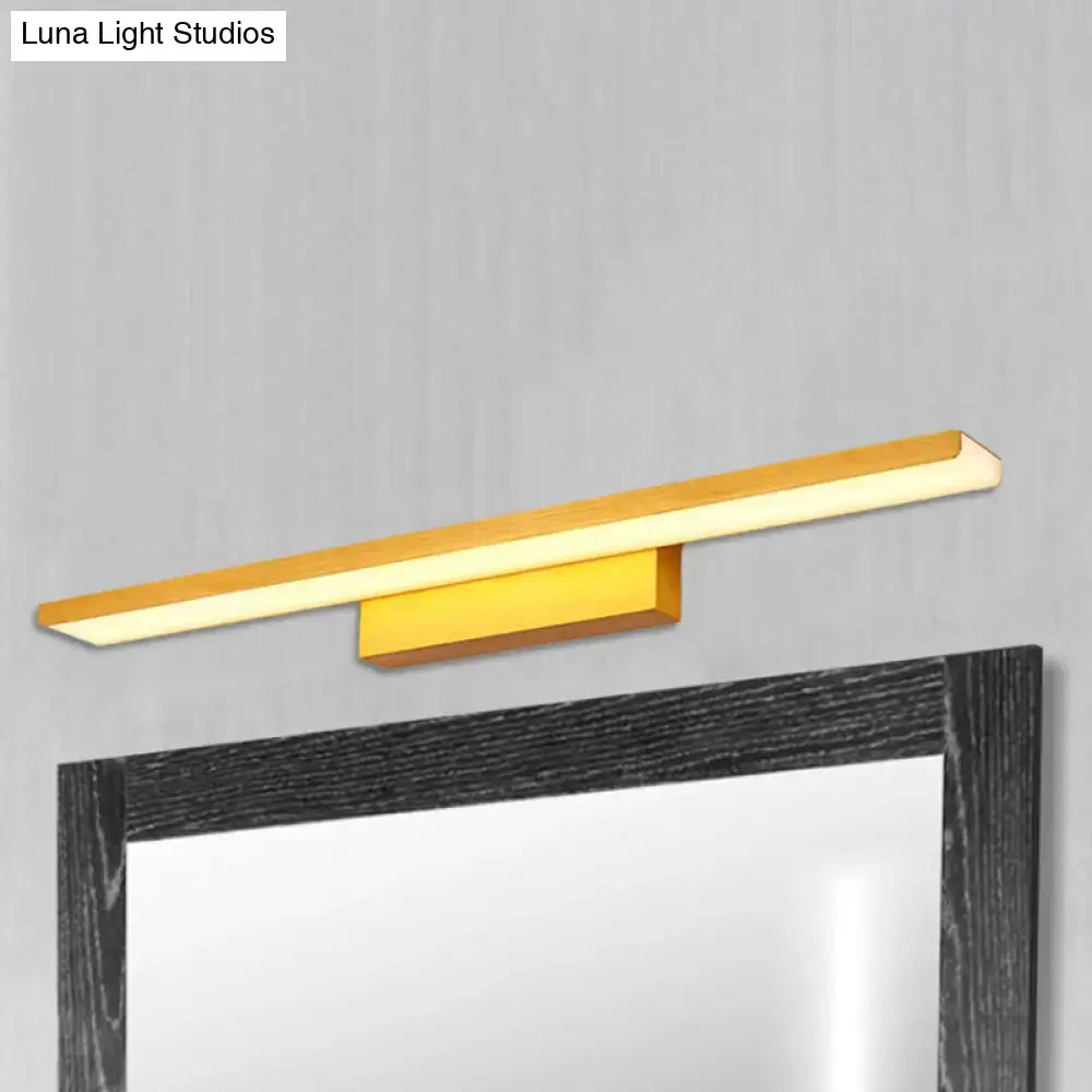 Gold LED Slim 24.5-Inch Vanity Light by Decorbites, gold metal bar bathroom fixture on Tampa Home & Garden Store