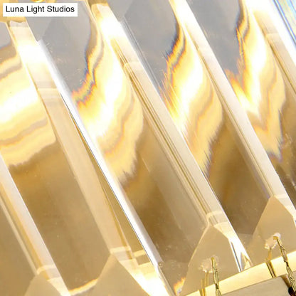 Gold faceted crystal wall sconce for hallway by Decorbites on Tampa Home & Garden Store