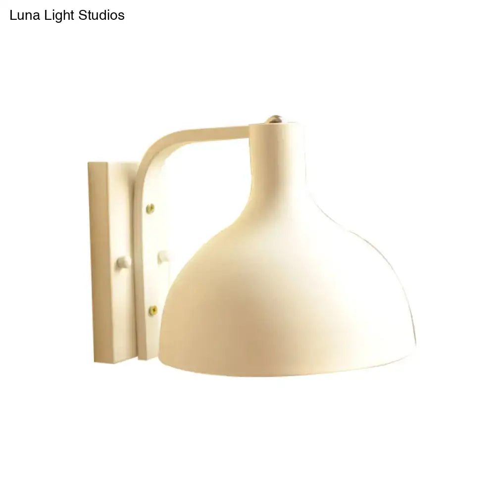 Cream domed metal wall sconce by Decorbites on Tampa Home & Garden Store