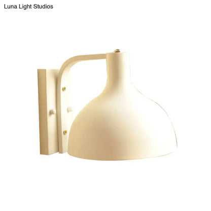 Cream domed metal wall sconce by Decorbites on Tampa Home & Garden Store