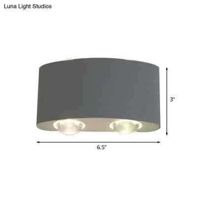 White Aluminum LED Wall-Mount Bedside Sconce for Bedroom with White/Warm Light