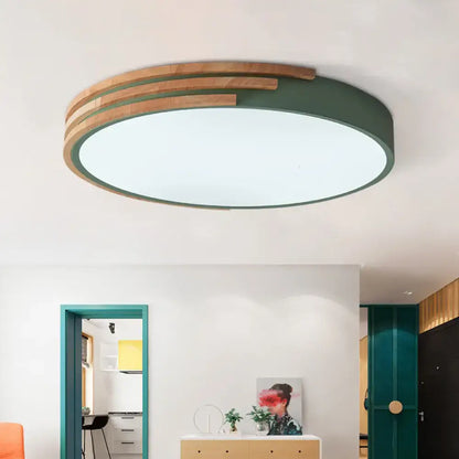 Green Wood Round Ceiling Light flush mount by Decorbites in green wood, home & garden on Tampa Home & Garden Store
