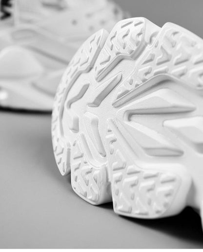 Men's sneakers ST85SH2255FOP white chunky sole with rugged tread pattern casual sport style on Tampa Home & Garden Store