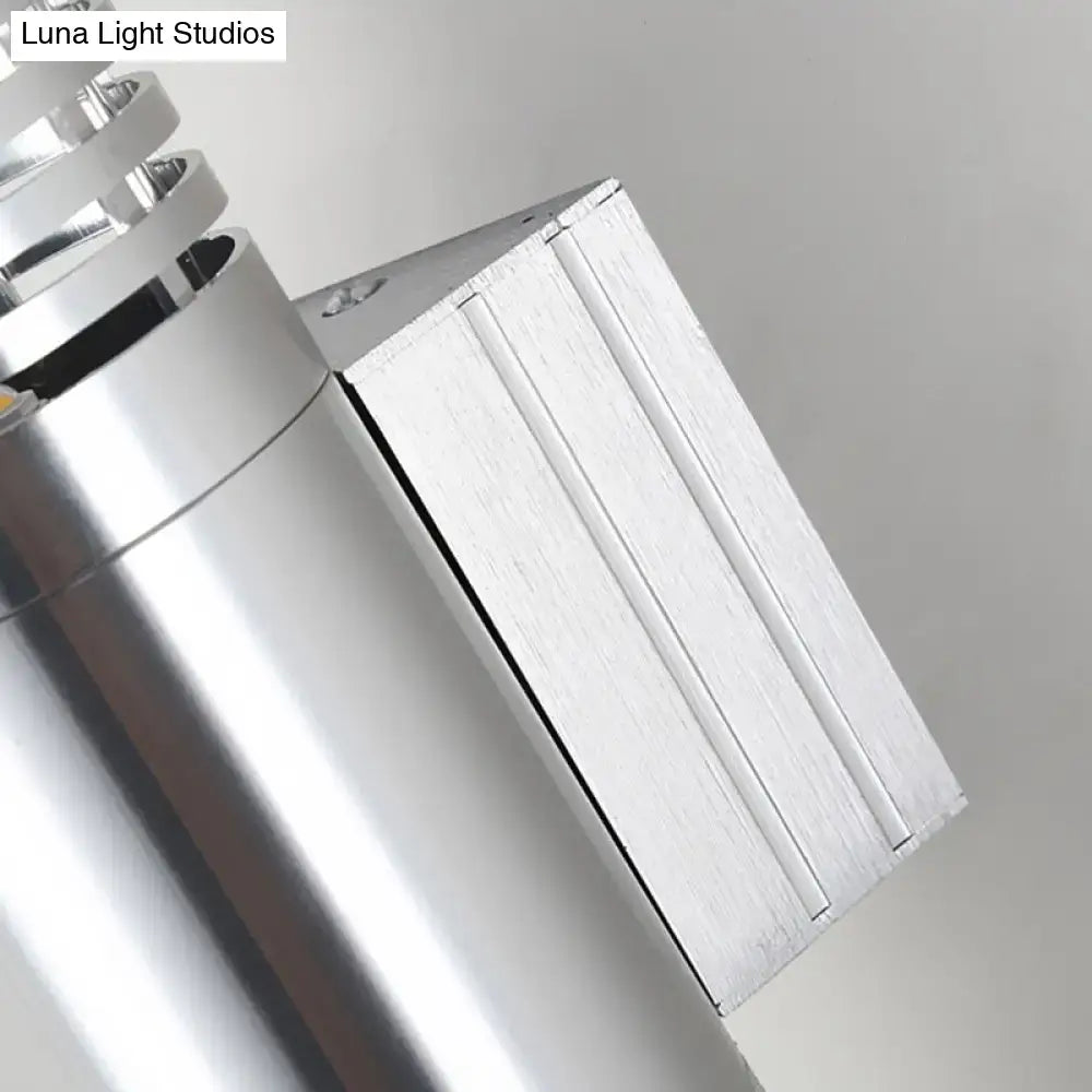 Chrome industrial wall sconce by Decorbites with backplate on Tampa Home & Garden Store