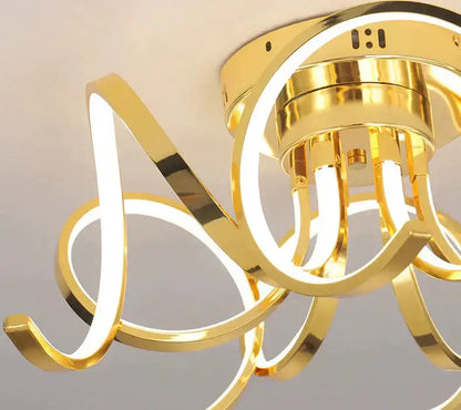 Pendant light gold iron crystal ring design by Decorbites for bedroom on Tampa Home & Garden Store