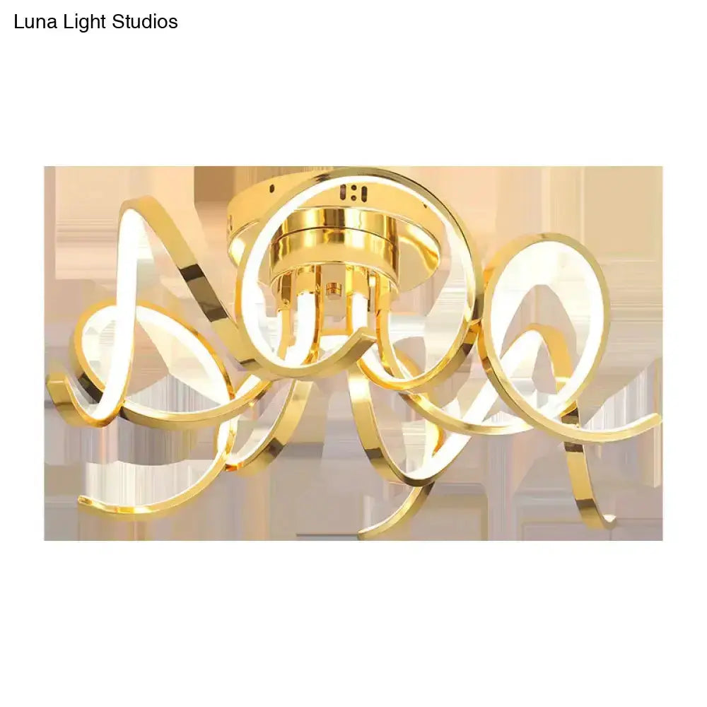 Modern iron crystal golden ring pendant light for bedroom Decorbites on Tampa Home & Garden Store