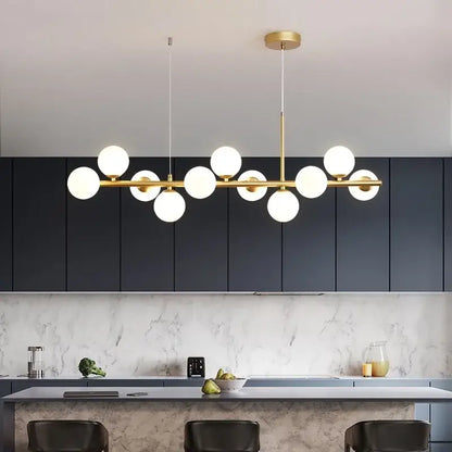 Chandelier Black Gold Adjustable Ring Chandelier with globe bulbs Decorbites on Tampa Home & Garden Store