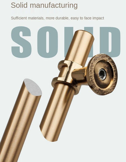 cabinet handle pull brass finish zinc alloy with mounting plate on Tampa Home & Garden Store