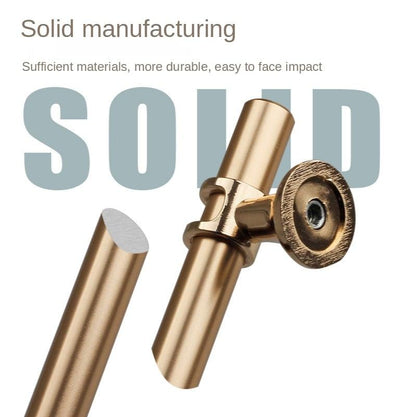 Cabinet handle and drawer pull set in gold-tone zinc alloy, modern kitchen hardware on Tampa Home & Garden Store
